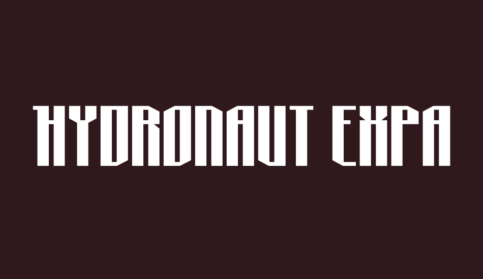 Hydronaut Expanded font big