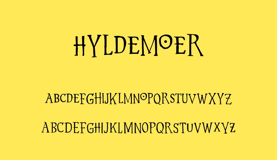 Hyldemoer DEMO font