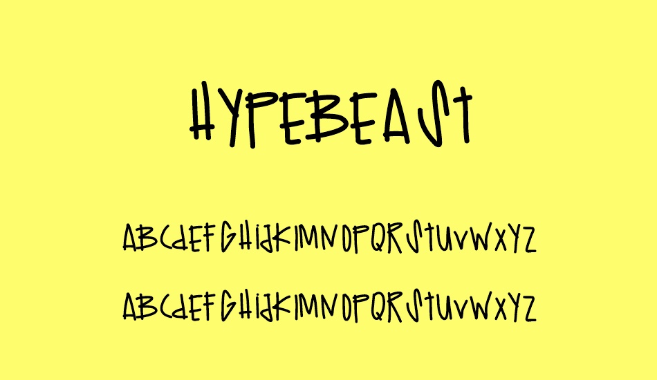 Hypebeast font