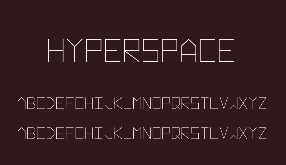 Hyperspace font