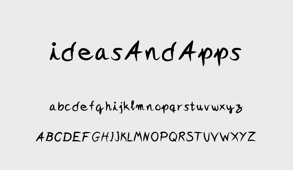 ideasAndApps font