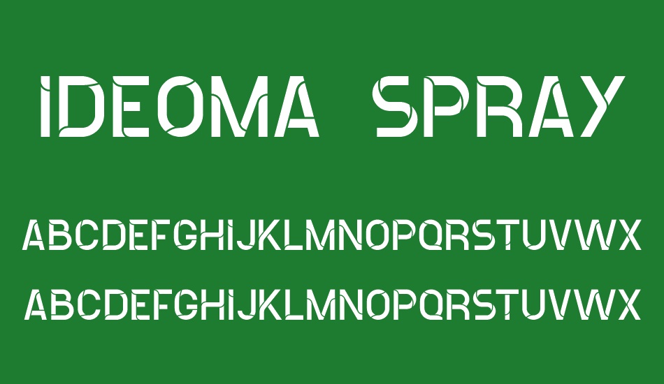 ideoma SPRAY font