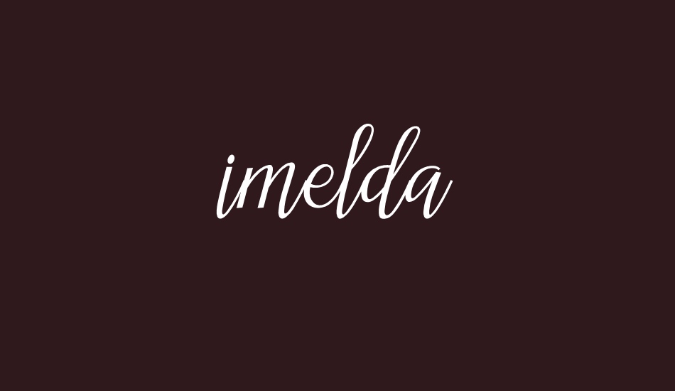 imelda font big