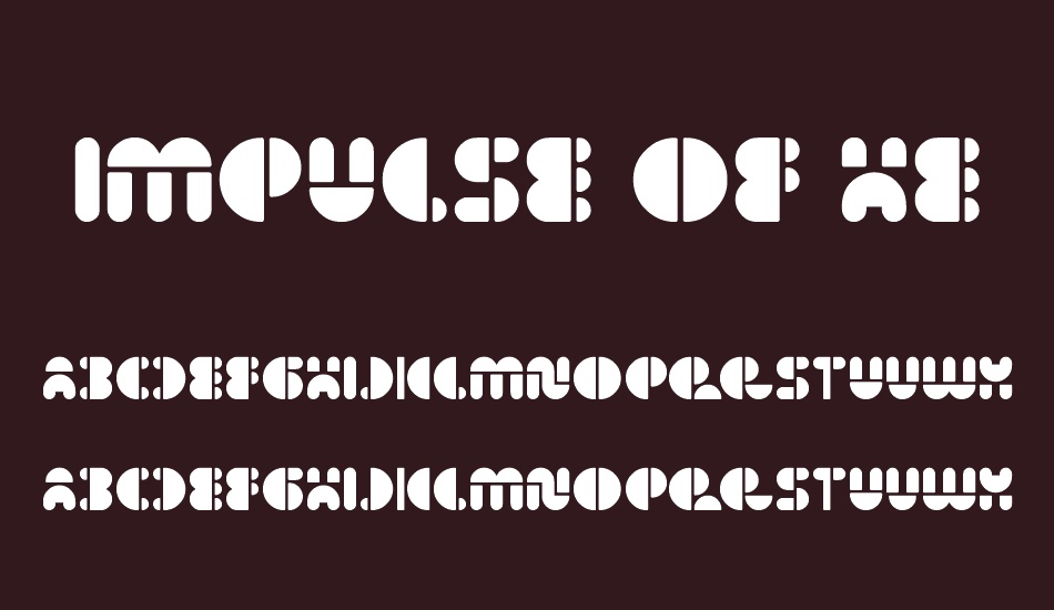 impulse of heart font