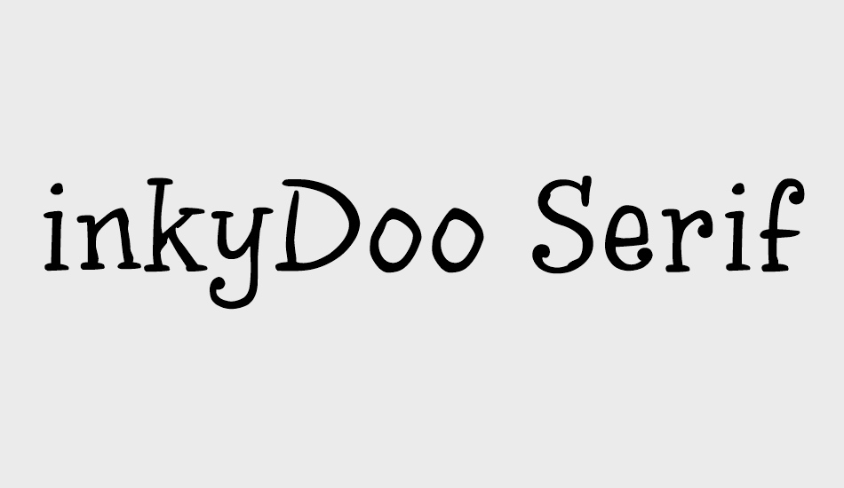 inkyDoo Serif font big