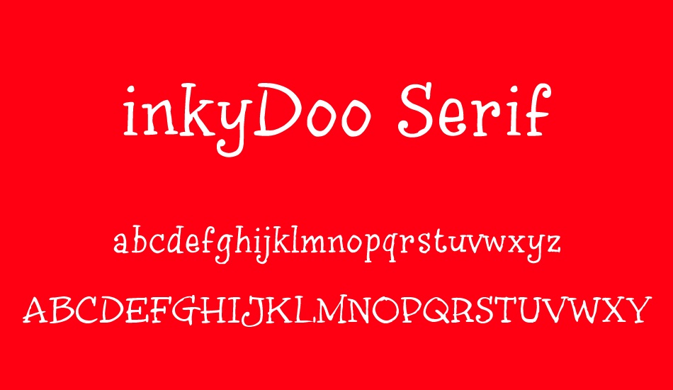 inkyDoo Serif font