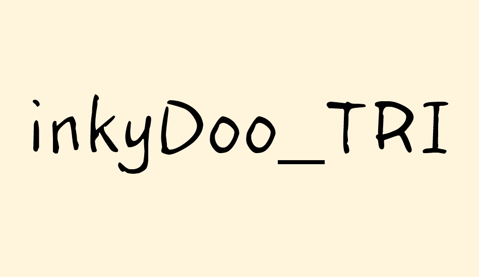 inkyDoo_TRIAL font big