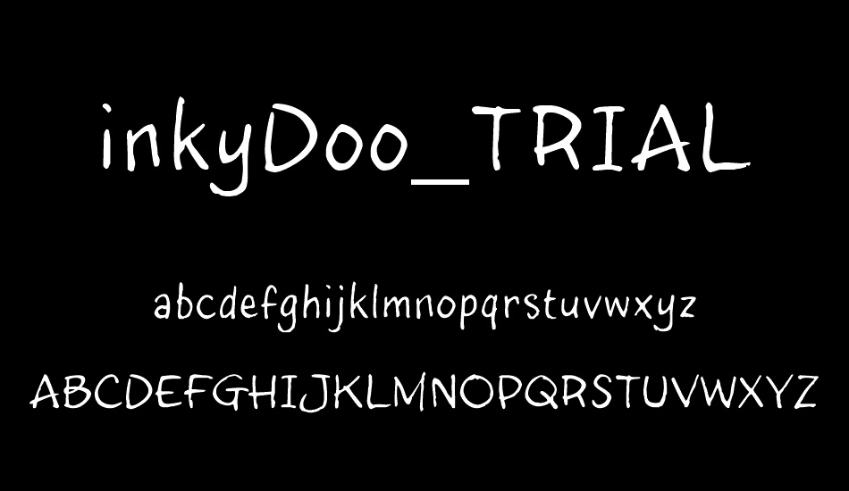 inkyDoo_TRIAL font