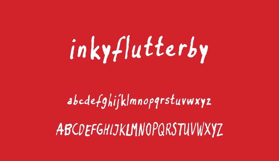 inkyflutterby font