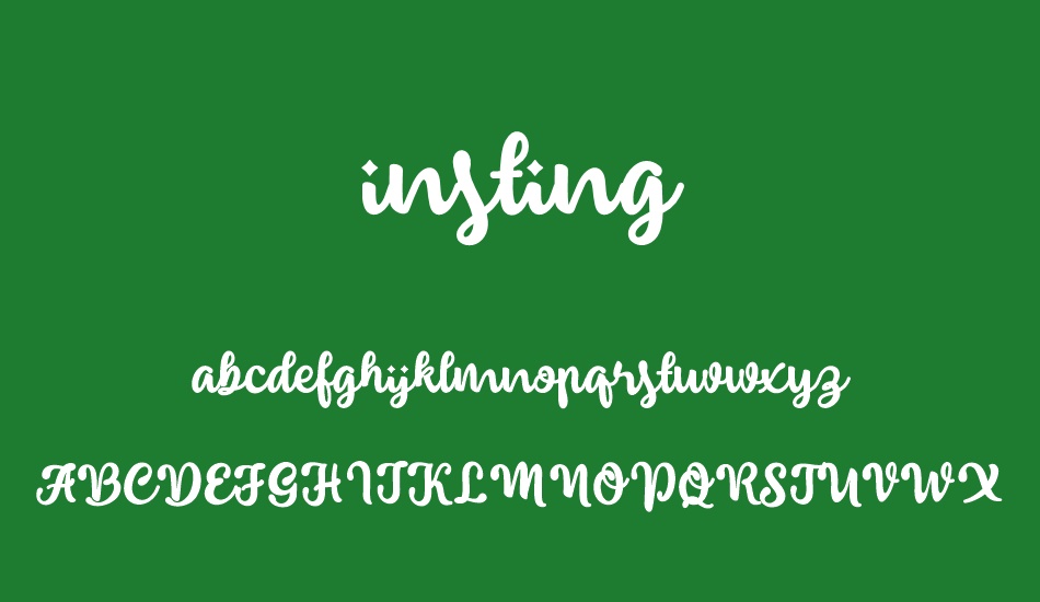 insting font