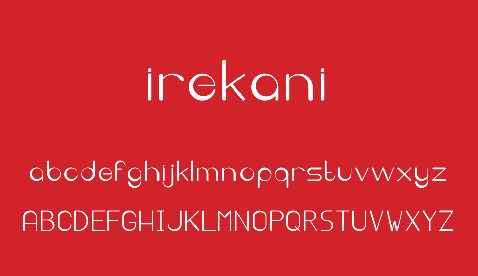 irekani font