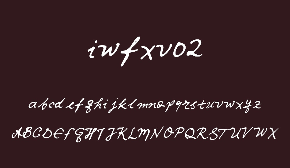 iwfxv02 font