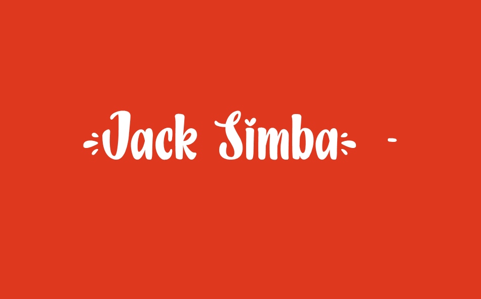 Jack Simba font big