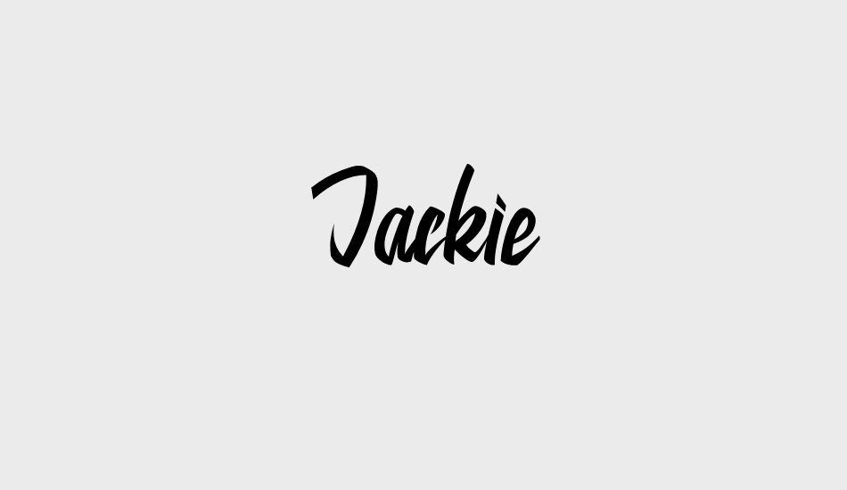 Jackie font big