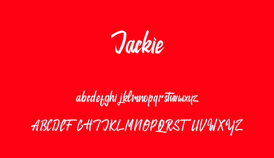 Jackie font