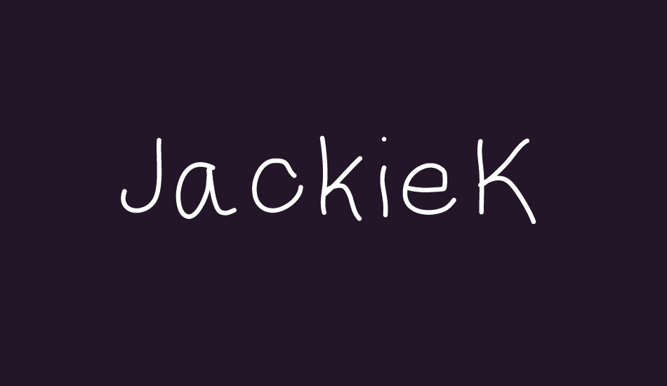 JackieK font big