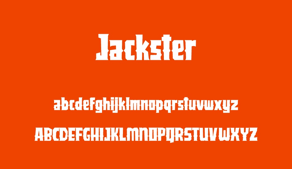 Jackster font