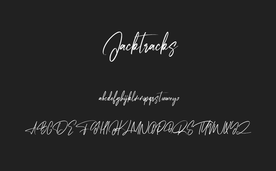 Jacktracks font