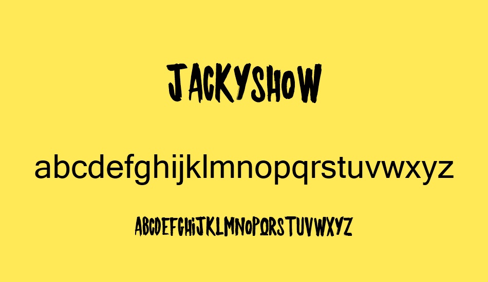 JACKYSHOW font