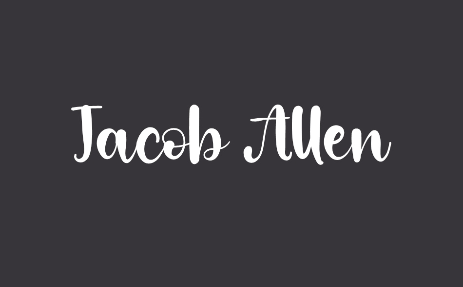 Jacob Allen font big