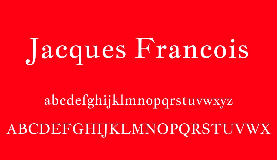 Jacques Francois font