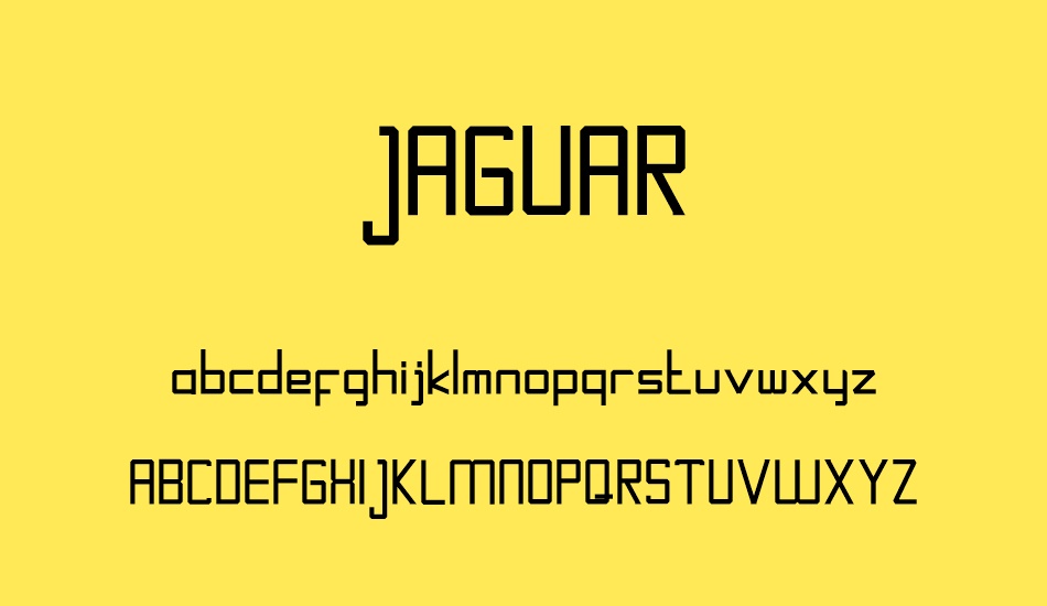 JAGUAR font