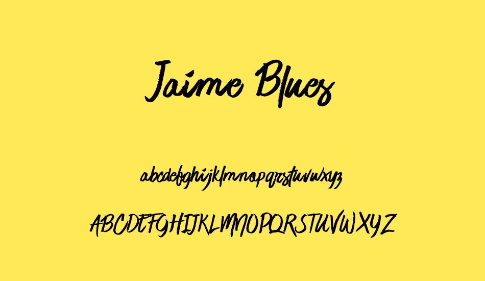 Jaime Blues font