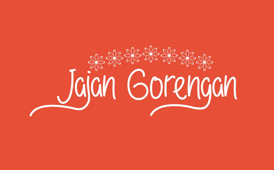 Jajan Gorengan font big