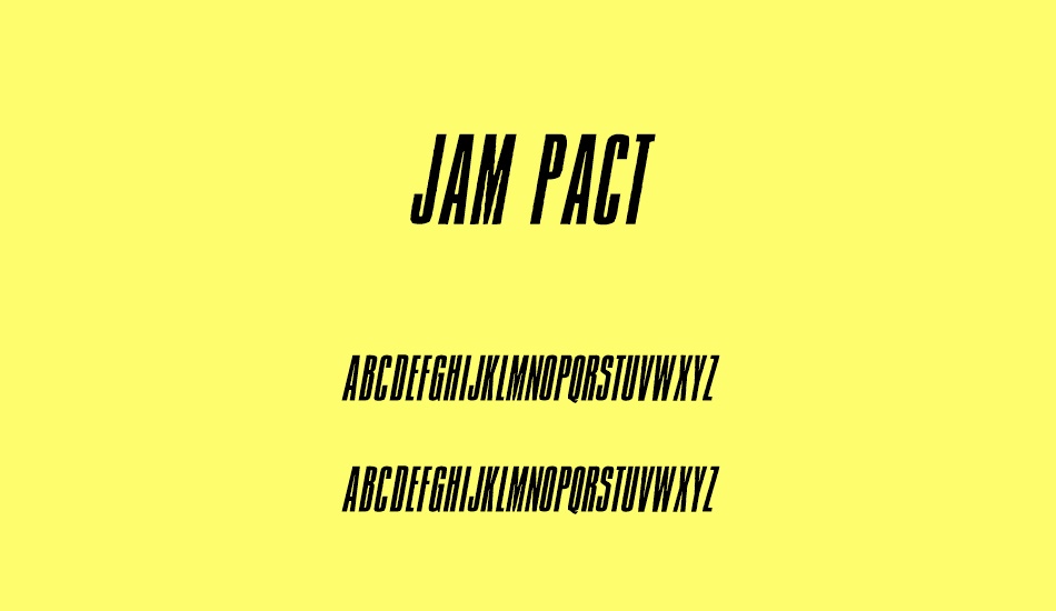 Jam Pact font