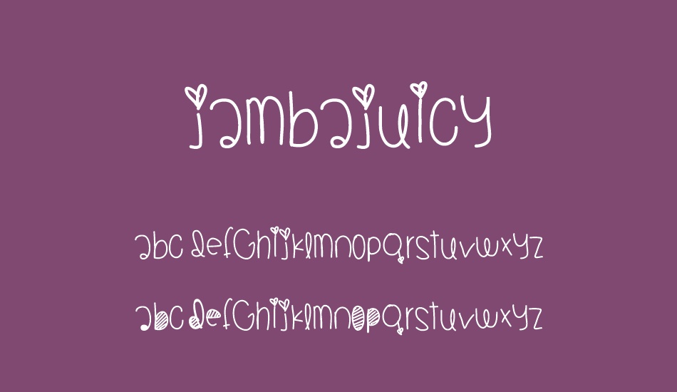 JambaJuicy font