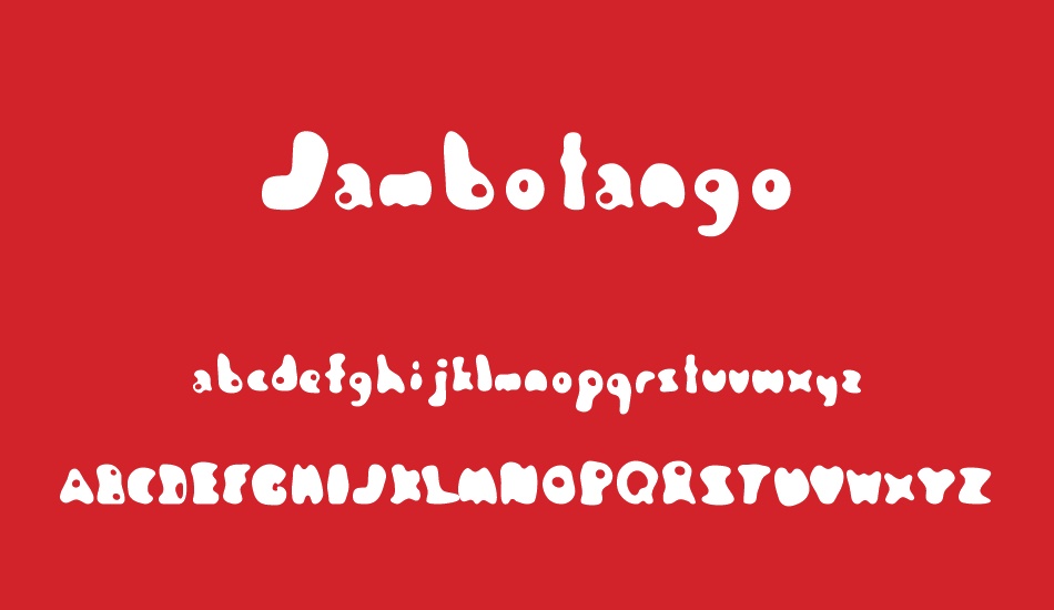 Jambotango font