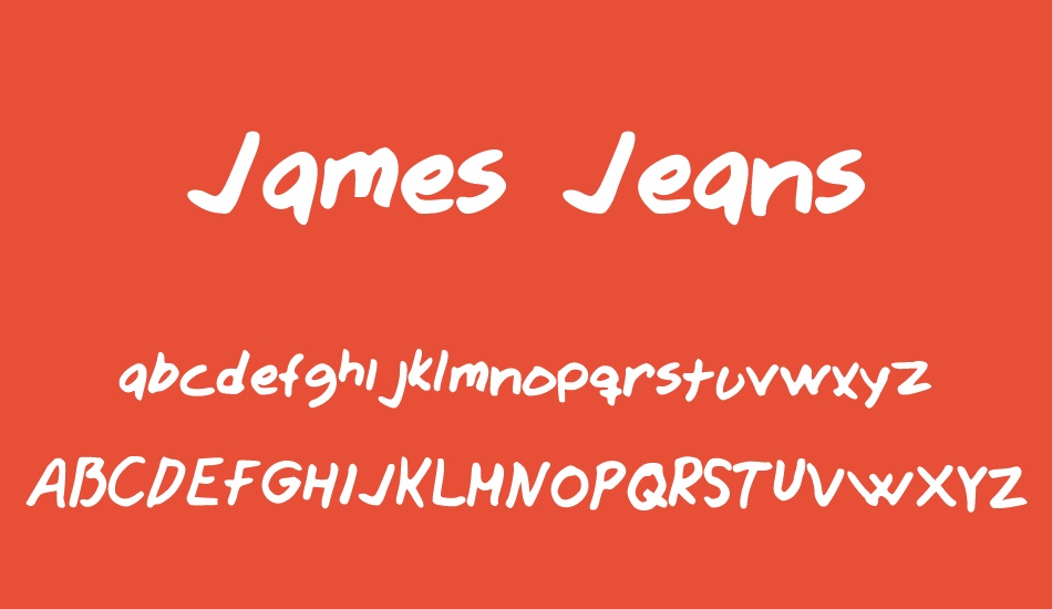 James Jeans font