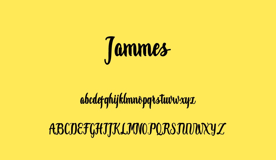 Jammes font