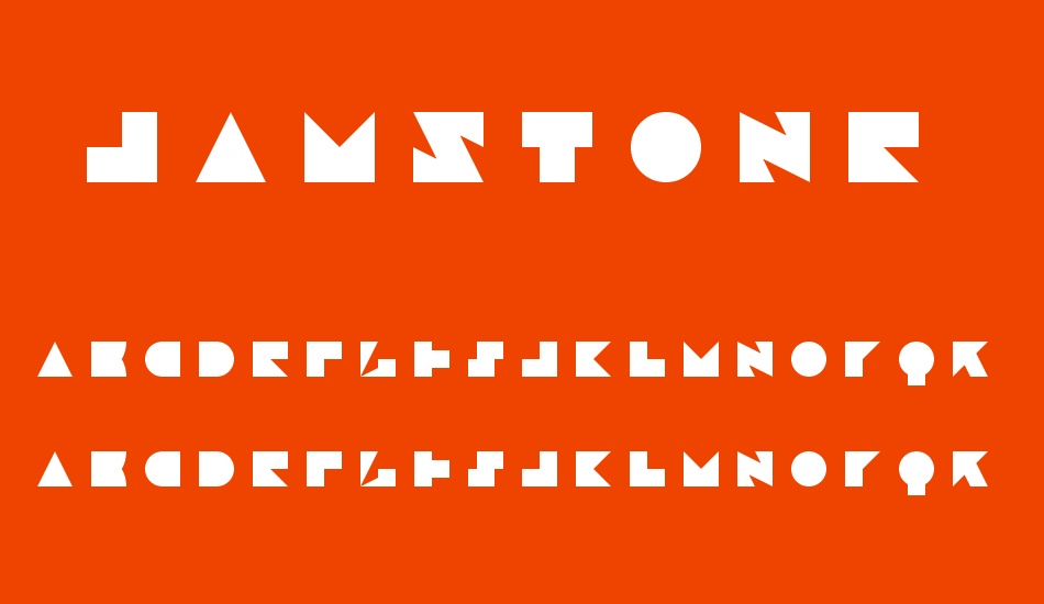 Jamstone font