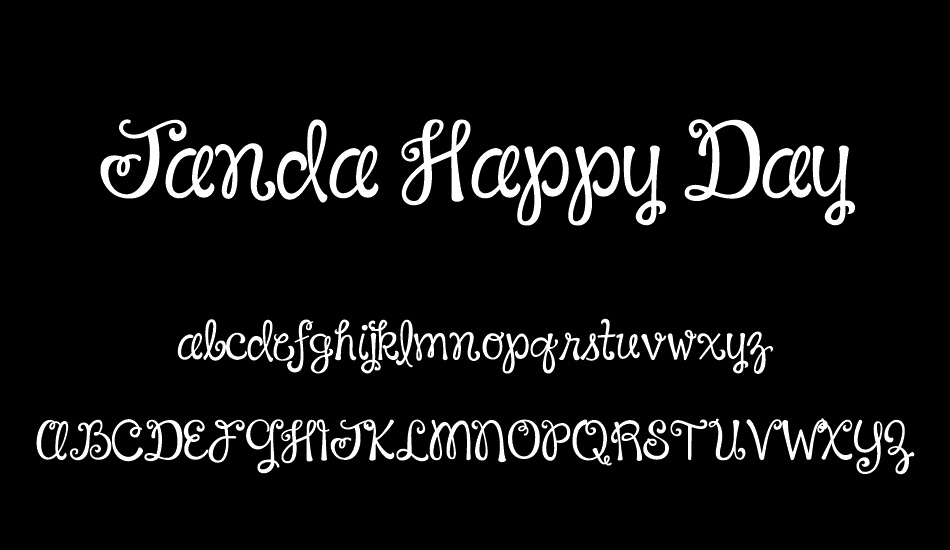 Janda Happy Day font