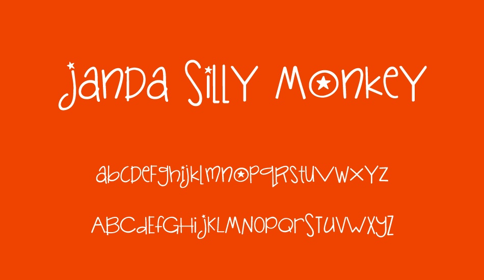 Janda Silly Monkey font