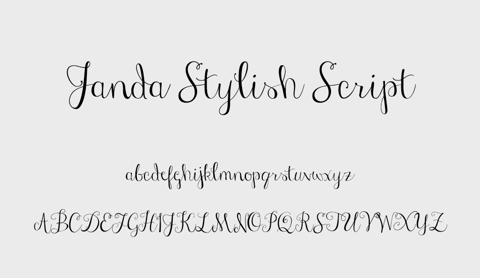 Janda Stylish Script font