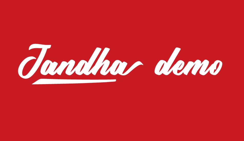 Jandha demo font big