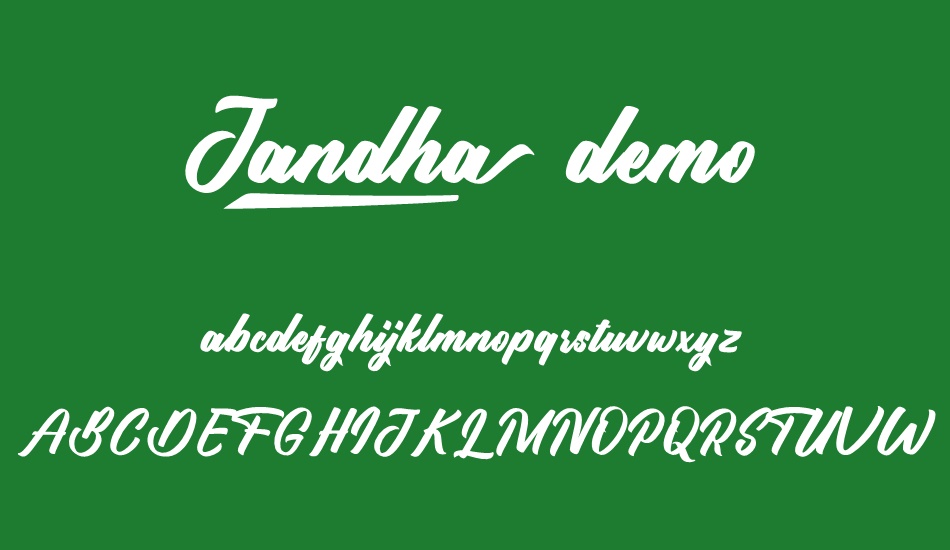 Jandha demo font