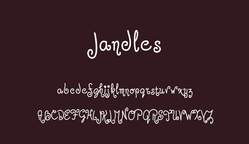 Jandles font