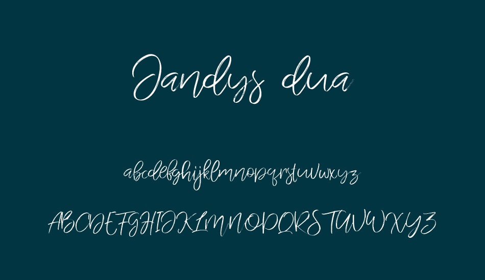 Jandys dua font