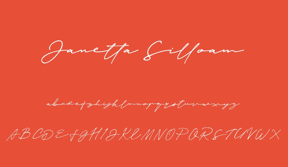 Janetta Silloam font