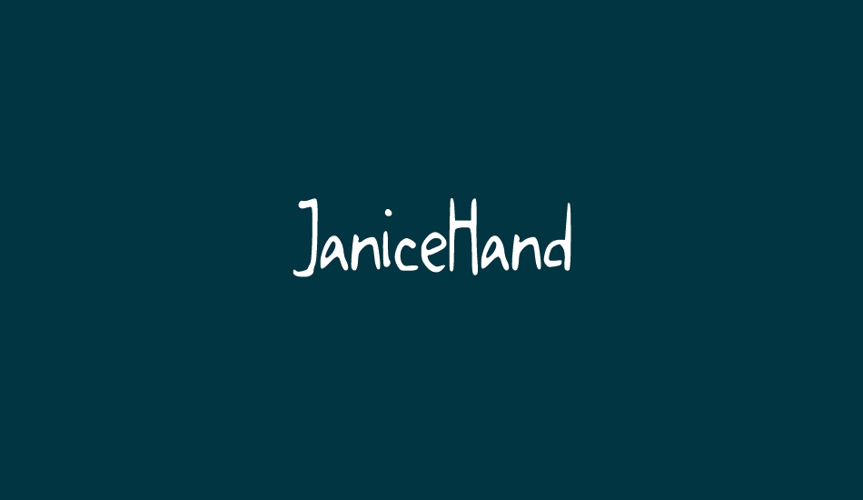 JaniceHand font big