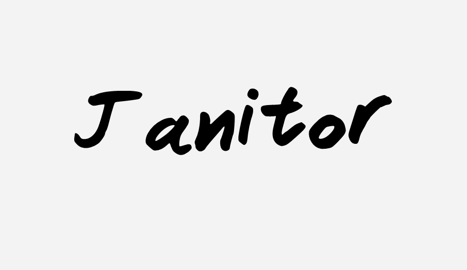 Janitor font big