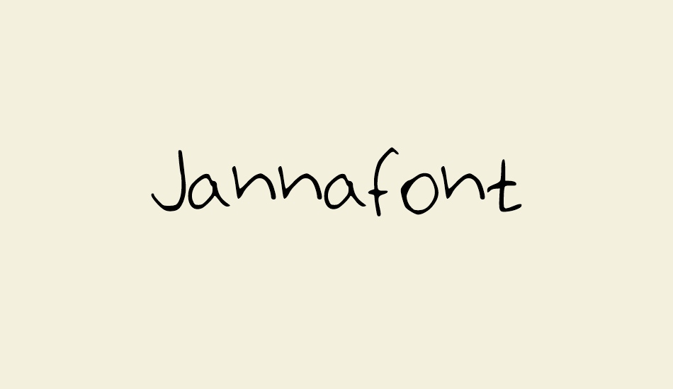 Jannafont font big