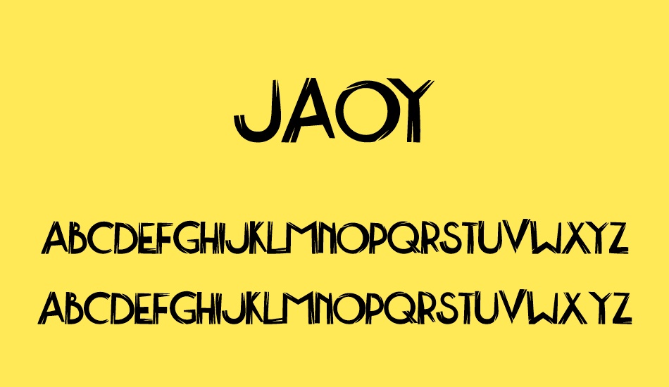 Jaoy font