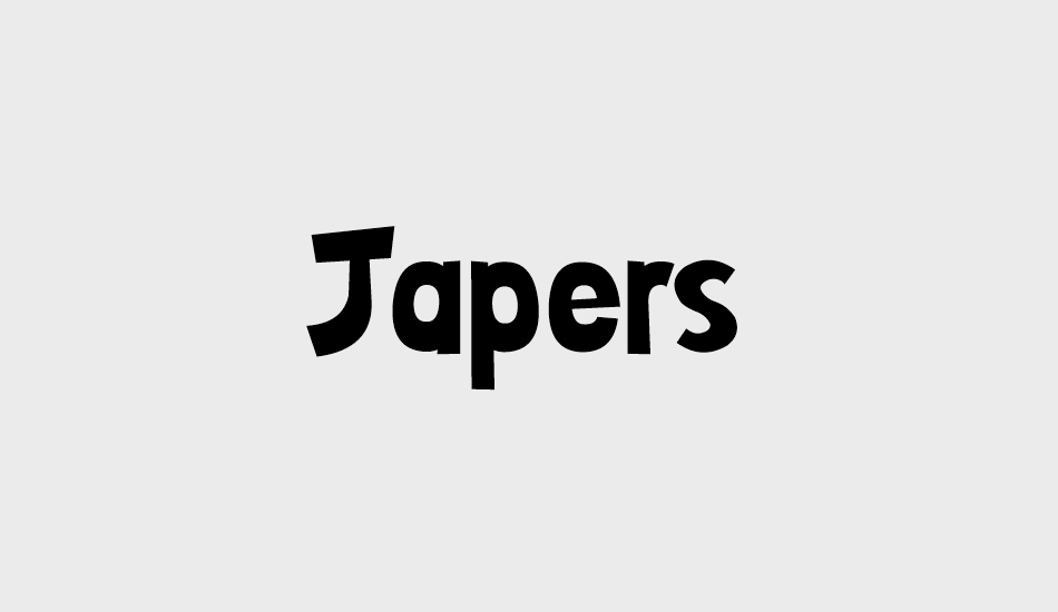 Japers font big