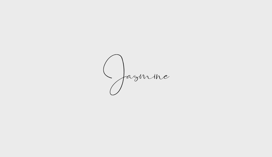 Jasmine font big