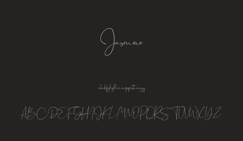 Jasmine font