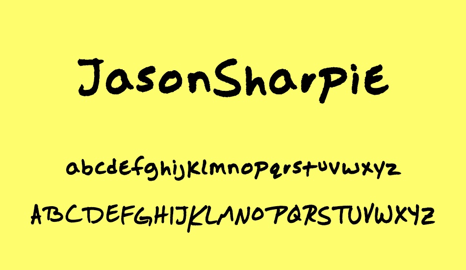 JasonSharpie font